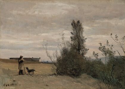 Le Berger avec le chien Rover