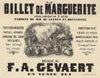 Le Billet de Marguerite, opéra-comique en 3 actes. Paroles de MM de Leuven et Brunswick (1854)