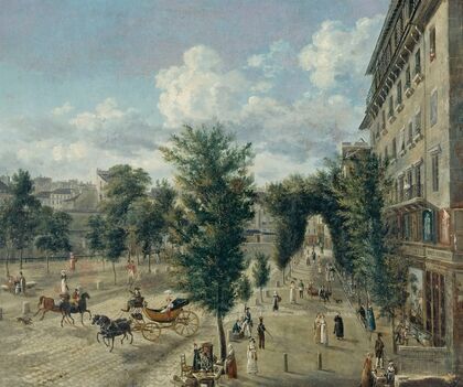 Le Boulevard des Capucines et la Rue Basse-du-Rempart, 2ème et 9ème arrondissements.