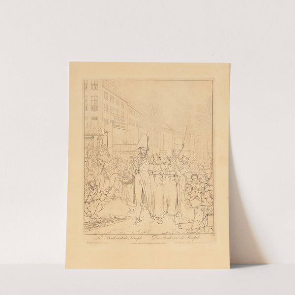 Le Boulevard du temple (1813) by George Emmanuel Opiz ou Opitz