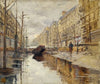 Le boulevard Haussmann pendant les inondations de 1910
