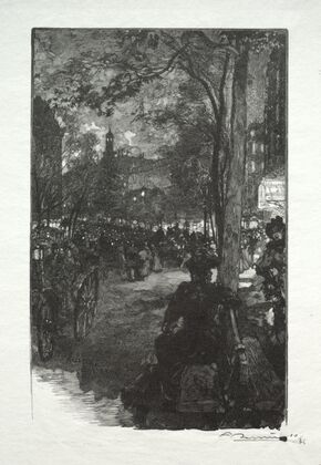 Le Boulevard Montmartre, le Soir (1890)