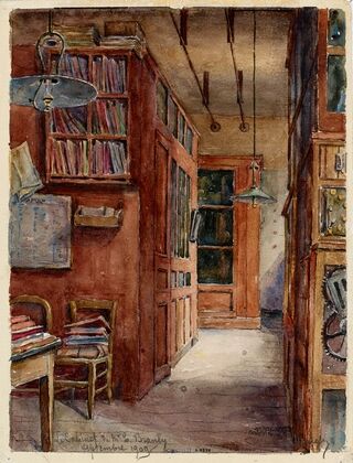 Le cabinet de recherche Mr Branly, à l’angle de la rue d’Assas et rue de Vaugirard (1909)