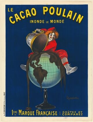 Le Cacao Poulain inonde le monde. 1ère marque française. Goutez et comparez (1911)