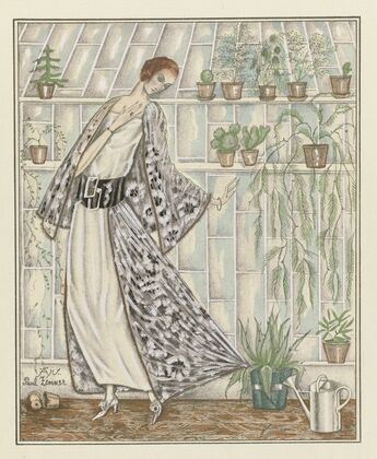 Le cactus Ã©pineux ; Robe du soir, garnie de dentelle ‘A la MarÃ©chale’