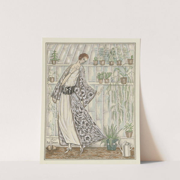 Le cactus épineux ; Robe du soir, garnie de dentelle 'A la Maréchale' by Paul Zenker