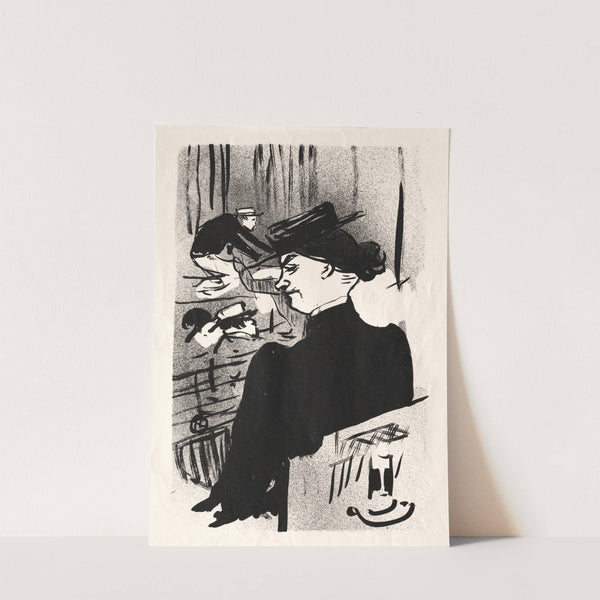 Le Café-Concert,Une Spectatrice by Henri de Toulouse-Lautrec