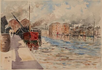 Le canal de la Villette, 19ème arrondissement (1903-1913)
