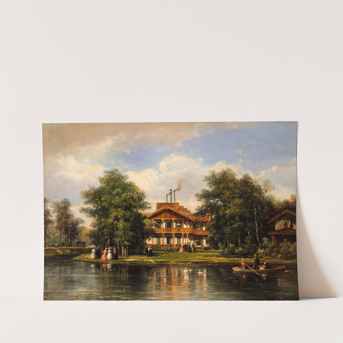 Le Chalet de la Porte-Jaune, au bois de Vincennes by Pierre-Justin Ouvrié