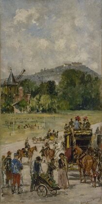 Le champ de courses de Longchamp