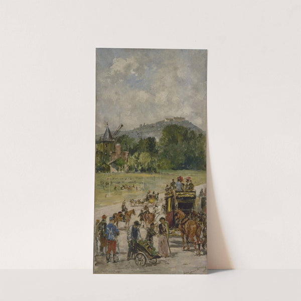 Le champ de courses de Longchamp by John-Lewis Brown