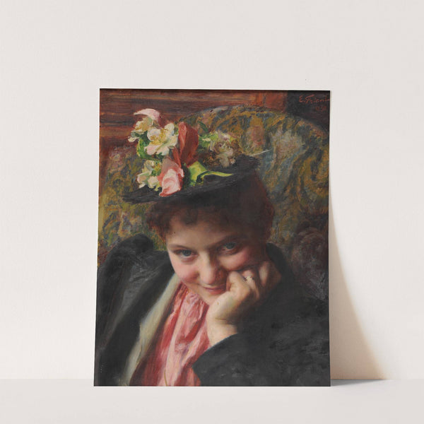 Le chapeau à fleurs (1892) by Émile Friant