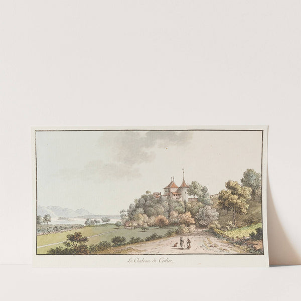 Le Chateau de Cerlier by Johann Ludwig Aberli
