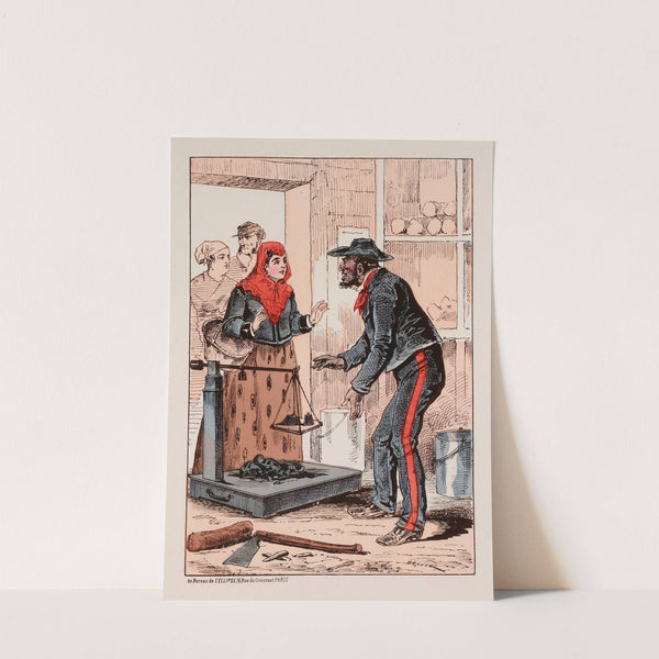 Le chauffage. (1871) by Draner