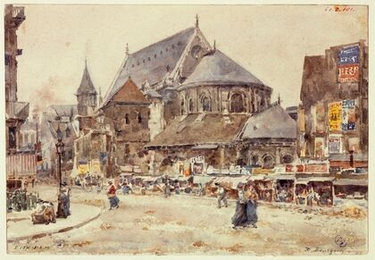 Le chevet de l’Ã©glise Saint-Nicolas des Champs