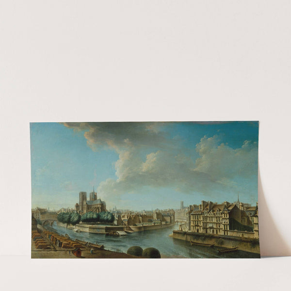 Le Chevet de Notre-Dame et la Pointe occidentale de l’Ile Saint-Louis (1769) by Nicolas Jean-Baptiste Raguenet