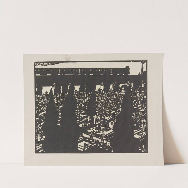 Le cimetière (1898) by Jean-Émile Laboureur