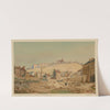 Le clos Saint-Lazare et la butte Montmartre en 1848 by Louis-Martial-Théodat Masson