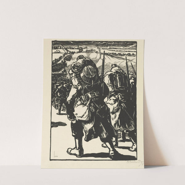 Le Concentration (The Concentration of Troops) (1914) by Auguste Louis Lepère