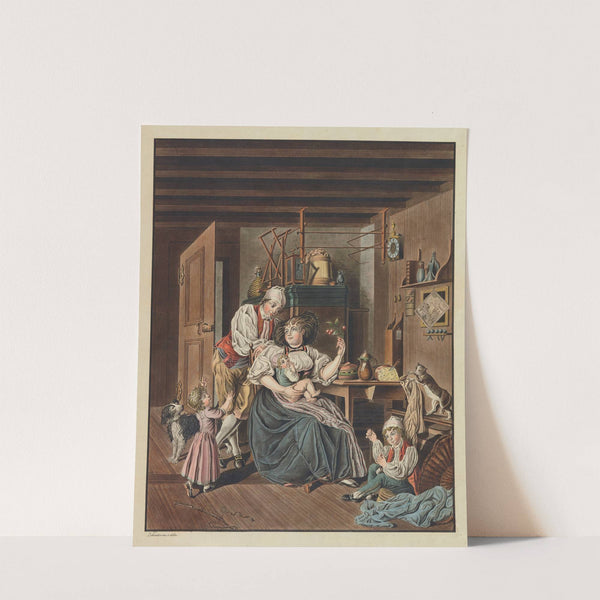 Le Contentement matrimonial ou le paysan bernois au sein de sa famille by Karl Ludwig Zehender