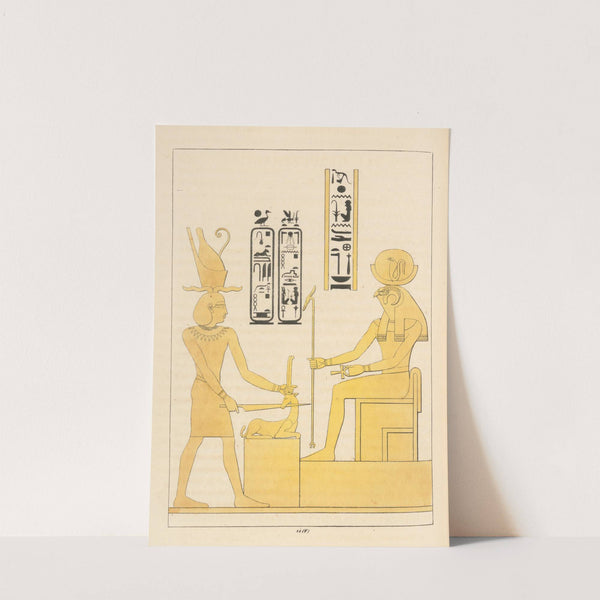 Le Cynocéphale, emblême de Pooh [Khonsu], le Dieu Lune. by Léon-Jean-Joseph Dubois