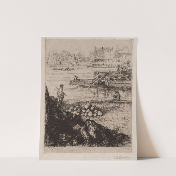 Le Débardeur; Quai de la Gare (1894) by Auguste Louis Lepère