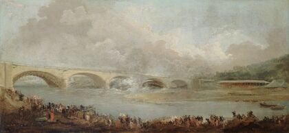 Le décintrement du pont de Neuilly, le 22 septembre 1772 (1772-1775)