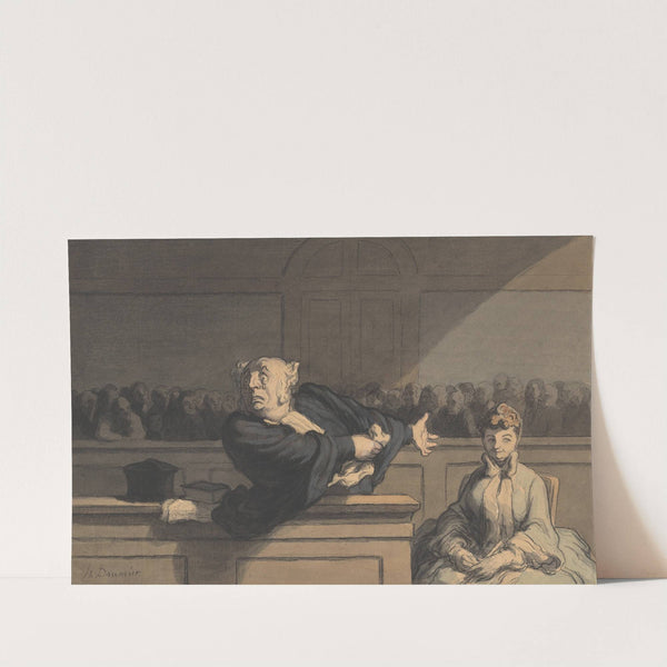 Le Défenseur (Counsel For The Defense) (c. 1862-1865) by Honoré Daumier
