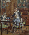 ‘Le déjeuner du matin’ ; Les enfants de l’artiste dans la salle à manger de Fère-en-Tardenois