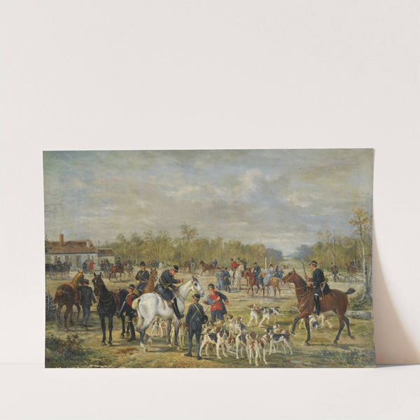 Le Départ pour la chasse by Alfred Decaen