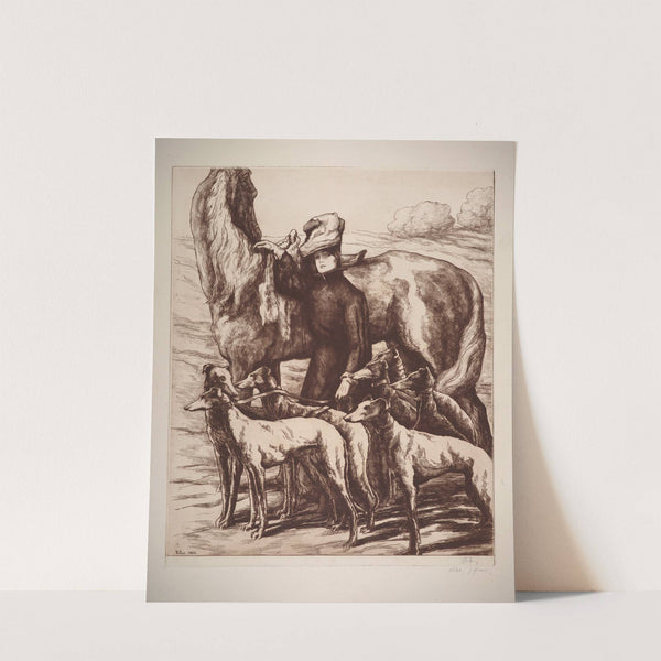 Le départ pour la chasse (1902) by Alfredo Müller