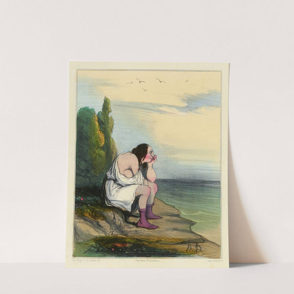Le désespoir de Calypso (1833) by Honoré Daumier