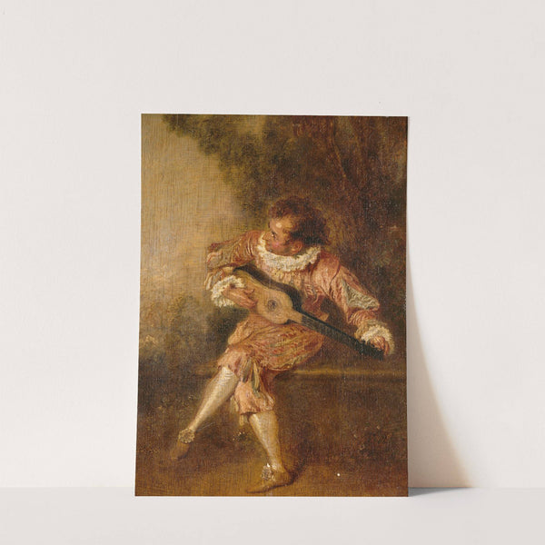 Le donneur de sérénades (Mezetin) by Jean-Antoine Watteau