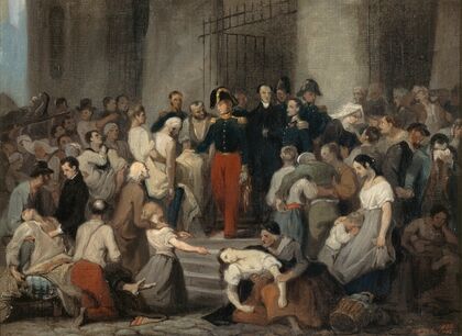 Le duc d’OrlÃ©ans visitant les malades de l’HÃ´tel-Dieu pendant l’Ã©pidÃ©mie de cholÃ©ra, en 1832