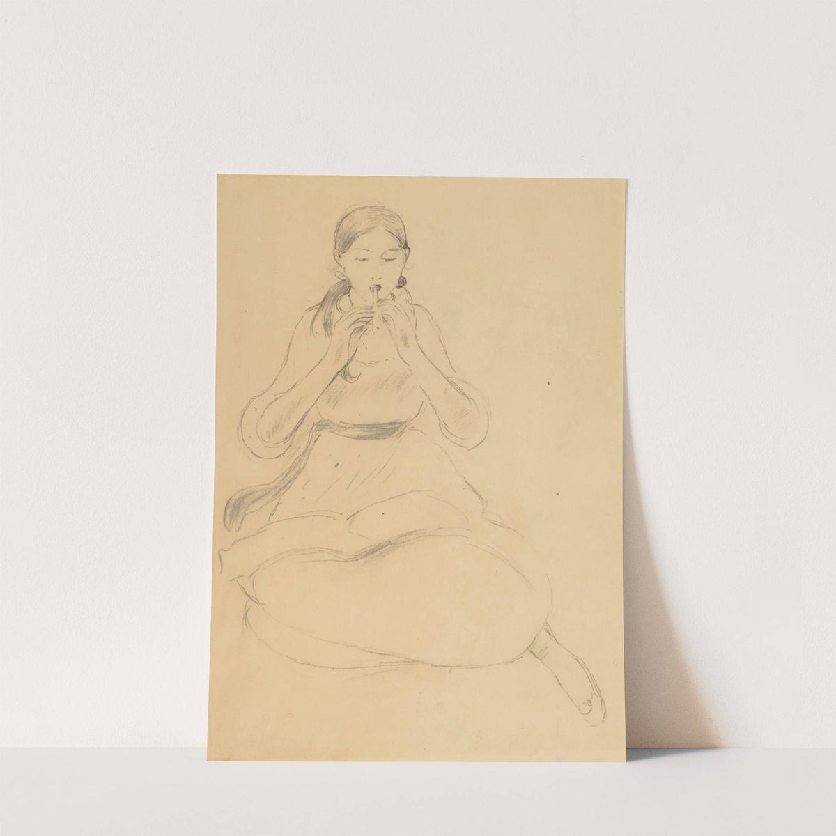 Le Flageolet (1890) by Berthe Morisot
