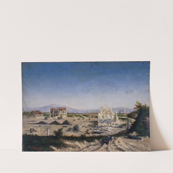 Le Fort de Vanves, pendant la guerre de 1870 by Emmanuel Lansyer