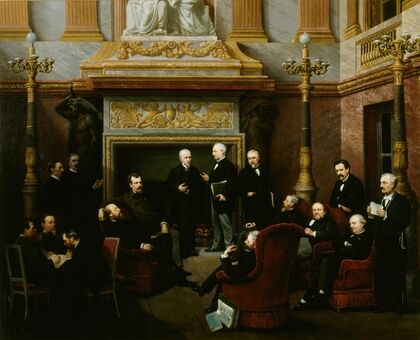 Le Fumoir de l’AssemblÃ©e nationale au chÃ¢teau de Versailles, en 1876
