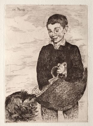 Le gamin au chien, avec le cabas (1862)