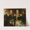 Le général Léopold Hugo avec deux de ses frères et son fils Abel en uniforme de la Restauration by Julie Hugo