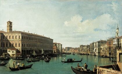 Le Grand Canal, vu du pont du Rialto