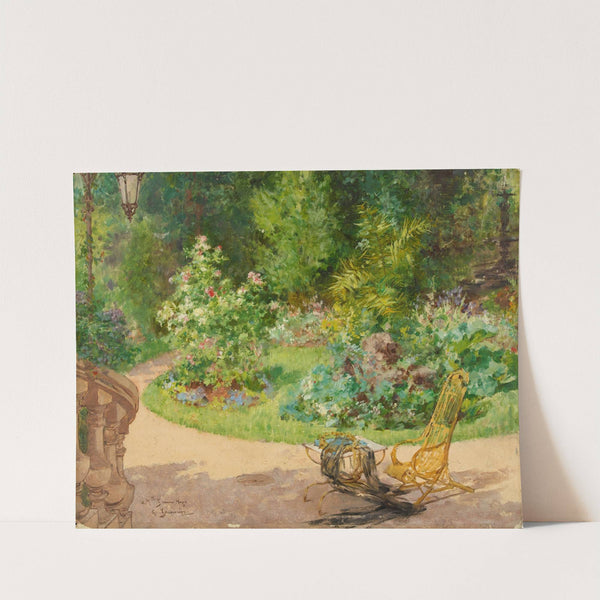 Le jardin de l&#8217;avenue d&#8217;Eylau (1885) by Georges Jeannin