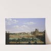 Le Jardin et le palais des Tuileries, vus du quai d&#039;Orsay. by Etienne Bouhot