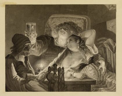 Le Jeune homme riait et caressait la fille (1868) — size preview