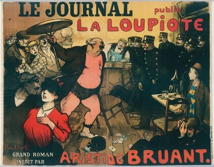 Le Journal Publie La Loupiote Grand Roman Inedit Par Aristide Bruant (1909)