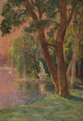 Le lac d’amour – le lever du soleil – la statue de VÃ©nus et Cupidon
