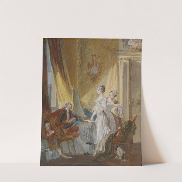 Le lever by Pierre-Antoine Baudouin