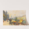 Le Marché Des Fleurs À La Cité by Eugène Galien-Laloue