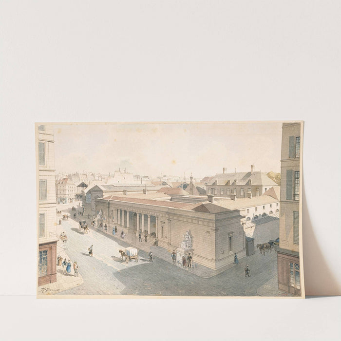 Le marché du Temple en 1840 et le couvent de l’Adoration Perpétuelle du Saint-Sacrement (1915-1945) by Fédor Hoffbauer