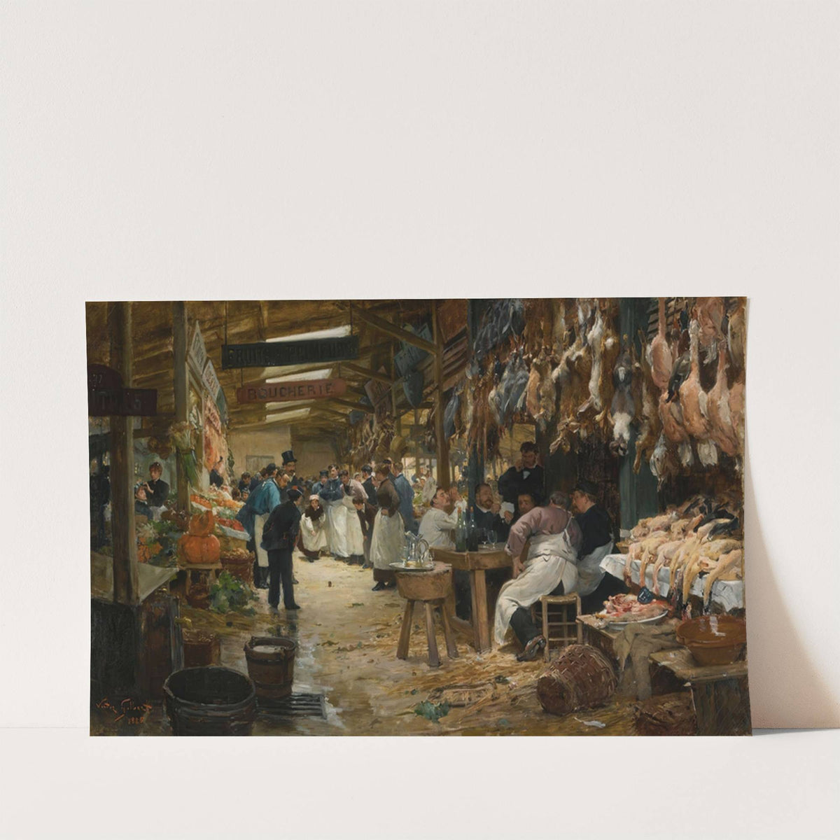Le marché parisien by Victor Gabriel Gilbert