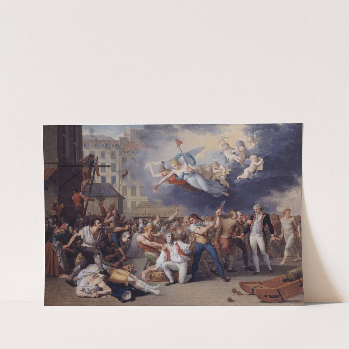 Le marquis de Pelleport (1754-1807) tente, en vain, de sauver le major de la Bastille, Antoine-Jérôme de Losme-Salbray, le 14 juillet 1789 by Charles Thévenin